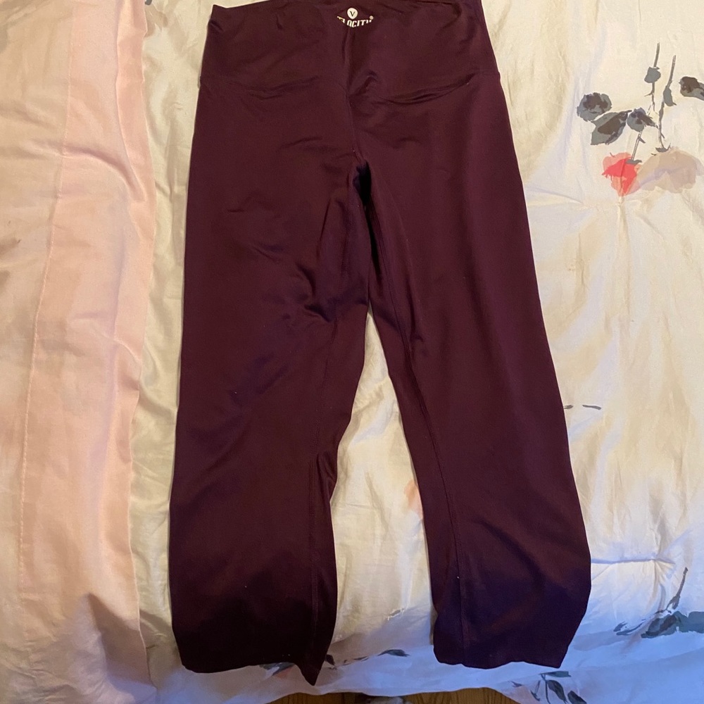 Maroon yoga pants